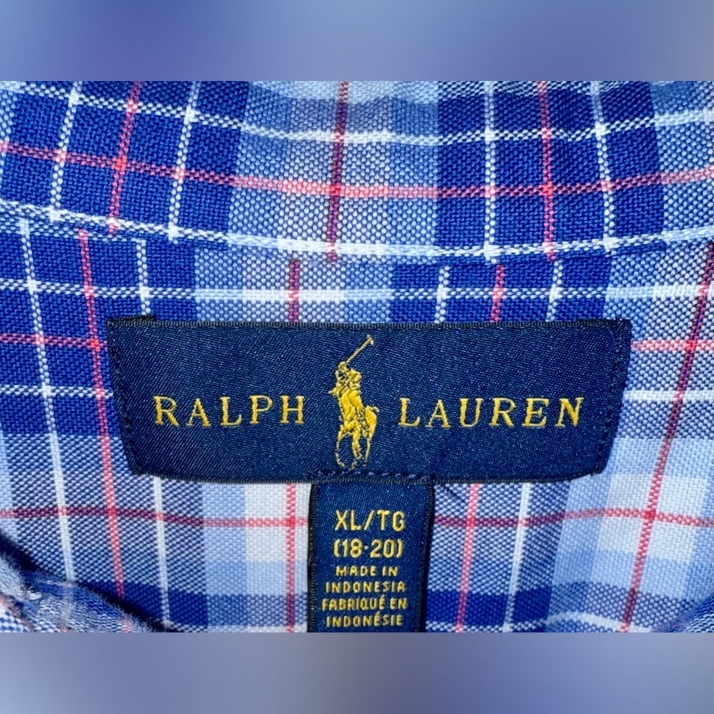 Ralph Lauren Button Down, Boys Size XL (18/20) - Picture 3 of 3